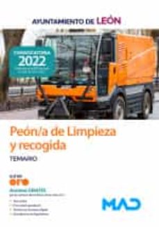Libro, Audiolibro Peón/A De Limpieza Y Recogida Del Ayuntamiento De León. Temario Peón/A De Limpieza Y Recogida Del Ayuntamiento De León. Temario
