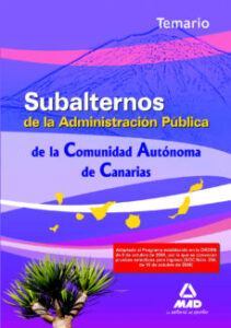 Temario Subalternos Comunidad Autonoma Canarias (2ª Ed)