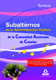 Temario Subalternos Comunidad Autonoma Canarias (2ª Ed)