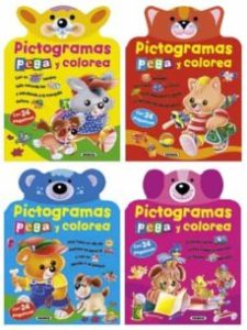 Pictogramas Pega Y Colorea (4 T�Tulos)