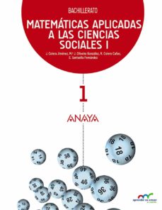 Matemáticas Aplicadas A Las Ciencias Sociales I. 1º Bachillerato Castellano Mec