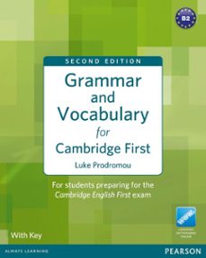 Libro, Audiolibro Grammar And Vocabulary For Cambridge First With Key Grammar And Vocabulary For Cambridge First With Key