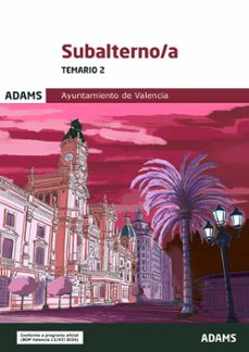 Temario 2 Subalterno-a Ayuntamiento De Valencia